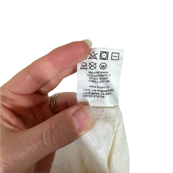 Simon Miller Kechi Tank Top Muscle Tee Off White Slub Pill Cotton Sz:4/XL - Picture 8 of 10